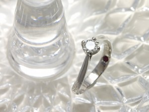 完成、エンゲージリフォーム、ダイヤモンド、婚約指輪