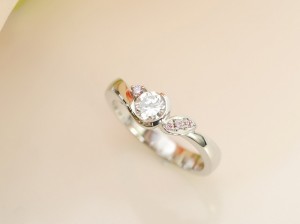 エンゲージリフォーム、ダイヤモンド、ピンクダイヤ、プラチナ、ｐｔ９００、婚約指輪
