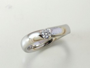 ダイヤモンド、婚約指輪、エンゲージリング、ウエディング、オーダーメイドジュエリー、ひねりリング
