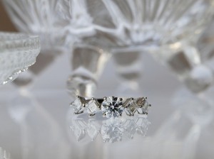 ダイヤモンド、エンゲージリング、バケット、リフォームジュエリー、婚約指輪、オーダーメイド