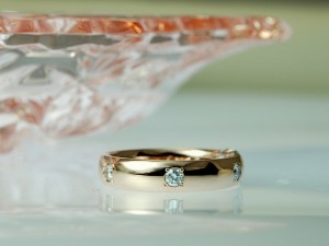 旧枠、ウエディング3点セット、ダイヤモンド、婚約指輪、結婚指輪、エンゲージリング、マリッジリング、ジュエリーリフォーム