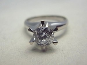 ダイヤモンド、1カラットアップ、エンゲージリング、婚約指輪、ジュエリーリフォーム前