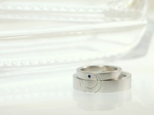 マリッジリング、ペアリング、フルオーダーメイドジュエリー、結婚指輪、リバーシブル、2面デザイン