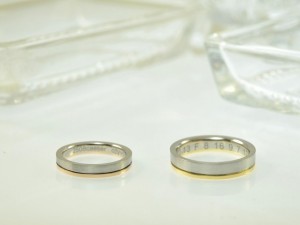 プラチナ、結婚指輪、マリッジリング、オーダーメイドジュエリー