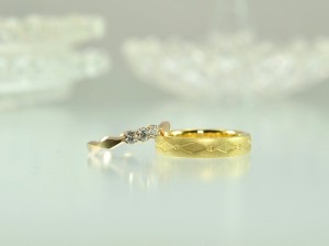 結婚指輪、ウエディング、ﾏﾘｯｼﾞﾘﾝｸﾞ、ウエディングバンド、オーダーメイドジュエリー、ペアリング、ダイヤモンド、ゴールド、デザイン