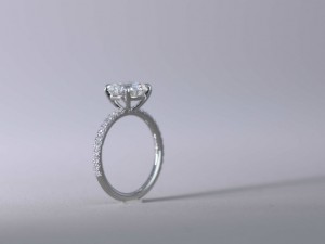 フルオーダーメイドジュエリー、エンゲージリング、婚約指輪、ダイヤモンド、1.5カラットアップ、立て爪リング、王道デザイン、4本爪、ハーフエタニティ―